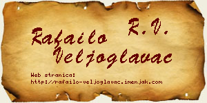 Rafailo Veljoglavac vizit kartica